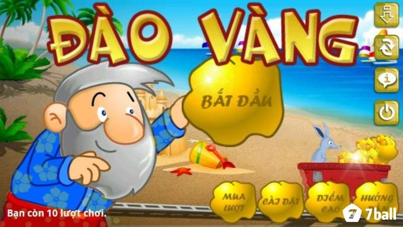 Đào vàng là kiểu game đơn giản nhưng dễ gây nghiện, phù hợp mọi lứa tuổi