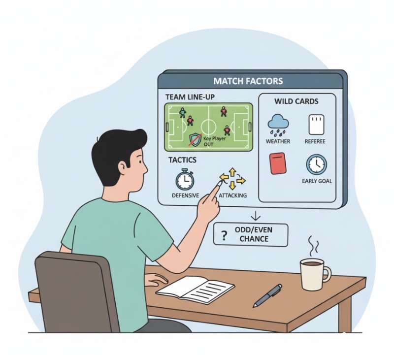 Người chơi cá cược phân tích đội hình, chiến thuật và các yếu tố bất ngờ ảnh hưởng đến kèo chẵn lẻ