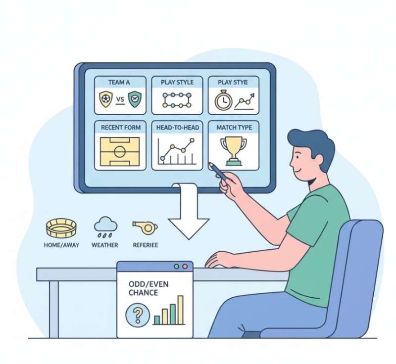 Chuyên gia phân tích bóng đá xem xét nhiều yếu tố ảnh hưởng đến tỷ số chẵn lẻ của trận đấu