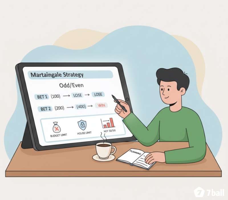 Người chơi cờ bạc áp dụng chiến thuật Martingale khi chơi kèo chẵn lẻ và quản lý vốn