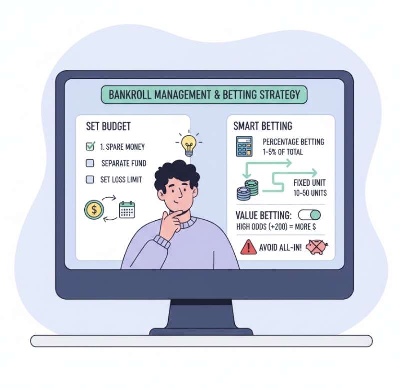 Người chơi cá cược quản lý vốn và đặt cược thông minh bằng cách thiết lập ngân sách và chiến lược theo Odds
