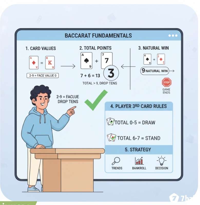 Cùng 7ball tìm hiểu về cách tổng điểm baccarat tính như nào chuẩn xác nhất nhé