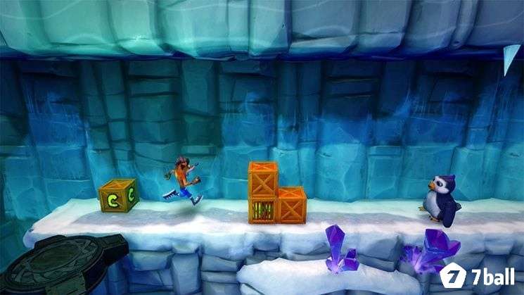 Crash vượt chướng ngại vật trong Cortex Strikes Back phiên bản làm lại