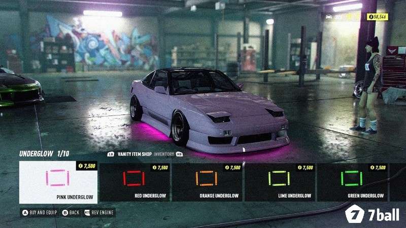 Gara nâng cấp với các mục tuning trong Need for Speed Heat