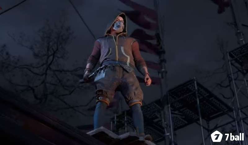 Aiden chạy trên mái nhà The City về đêm trong Dying Light 2 Stay Human