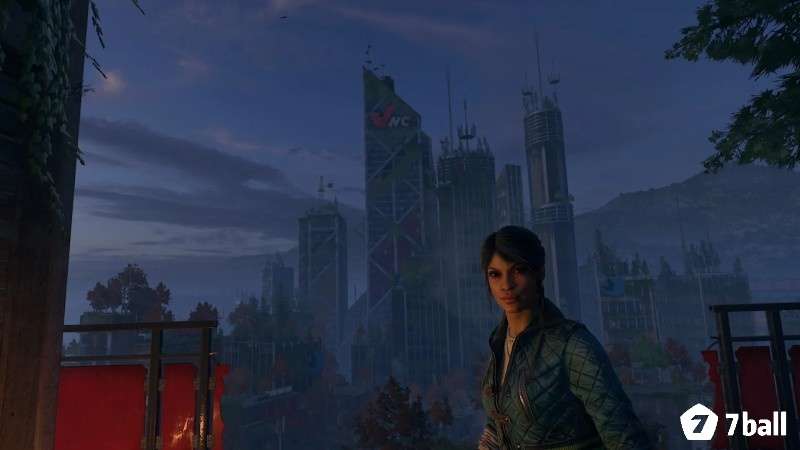 Toàn cảnh The City với mái nhà cao thấp nối liền nhau trong Dying Light 2 Stay Human