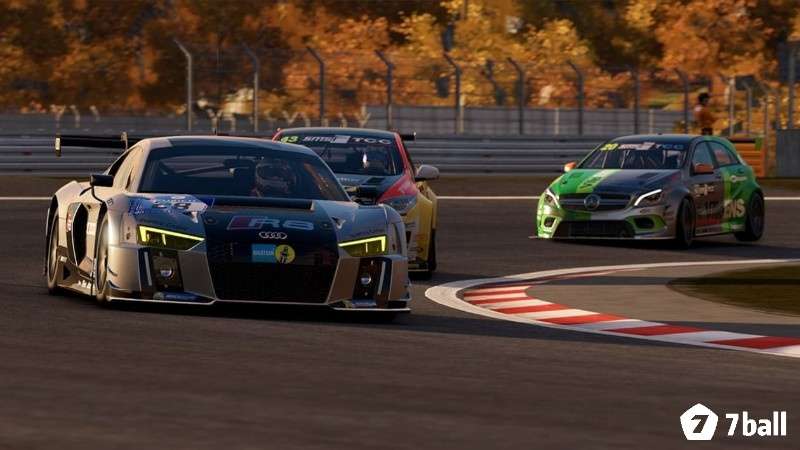 Đường đua nổi tiếng trong Project CARS 2 với kerb, vạch phanh và góc cua tốc độ cao