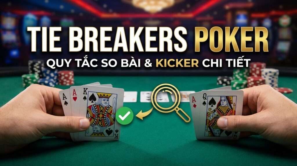 Tie breakers trong Poker là gì? Hướng dẫn quy tắc so bài chi tiết