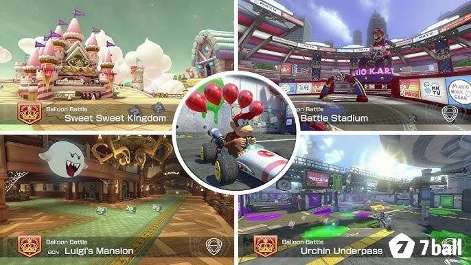 Chế độ battle đông người trong Mario Kart 8 Deluxe