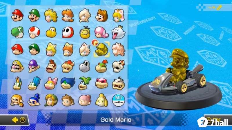 Dàn nhân vật chính xuất hiện trong game Mario Kart 8 Deluxe