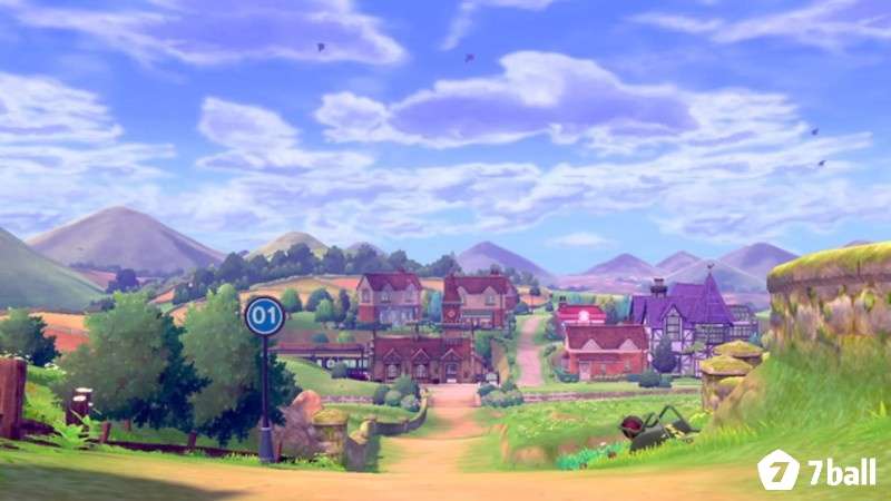 Khung cảnh thành phố và vùng quê trong Pokémon Shield