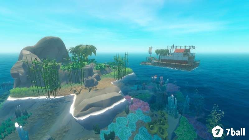 Những hòn đảo trong game Raft đóng vai trò cung cấp tài nguyên cho người chơi sinh tồn