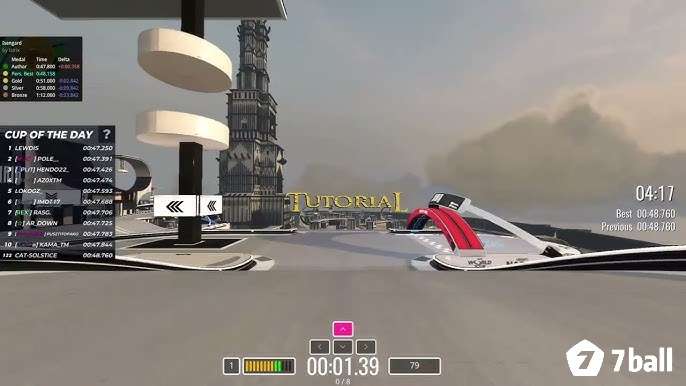 Người chơi Trackmania thi đấu trong Cup of the Day trực tuyến