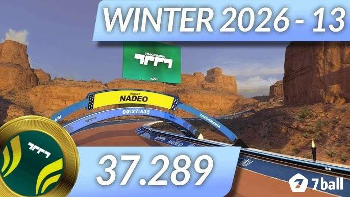 Giao diện chiến dịch theo mùa trong Trackmania với nhiều đường đua