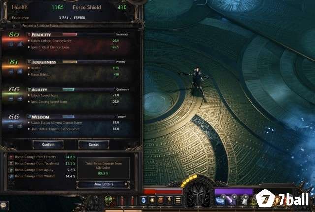 Nhân vật nhận phần thưởng và trang bị sau trận chiến trong Wolcen Lords of Mayhem