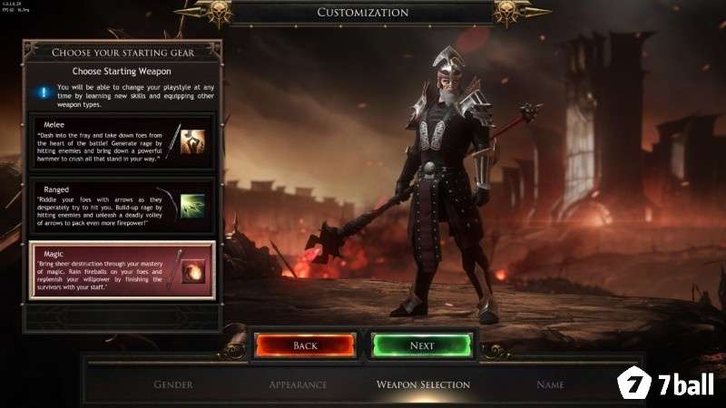 Giao diện kỹ năng và phát triển nhân vật trong Wolcen Lords of Mayhem