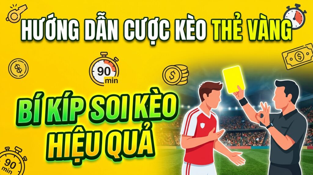 Cách cược kèo thẻ vàng: Bí kíp soi kèo hiệu quả 2026