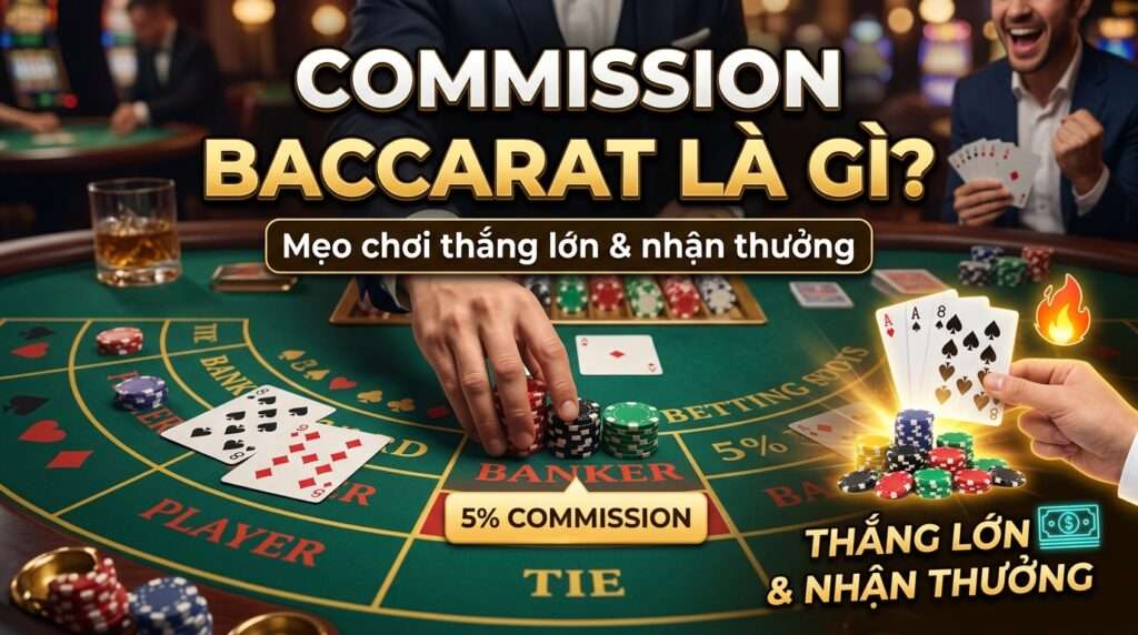 Commission Baccarat là gì? Mẹo chơi thắng lớn & nhận thưởng