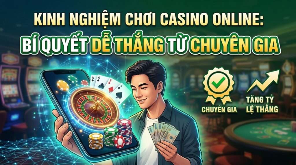 Kinh nghiệm chơi casino online: Bí quyết dễ thắng từ chuyên gia